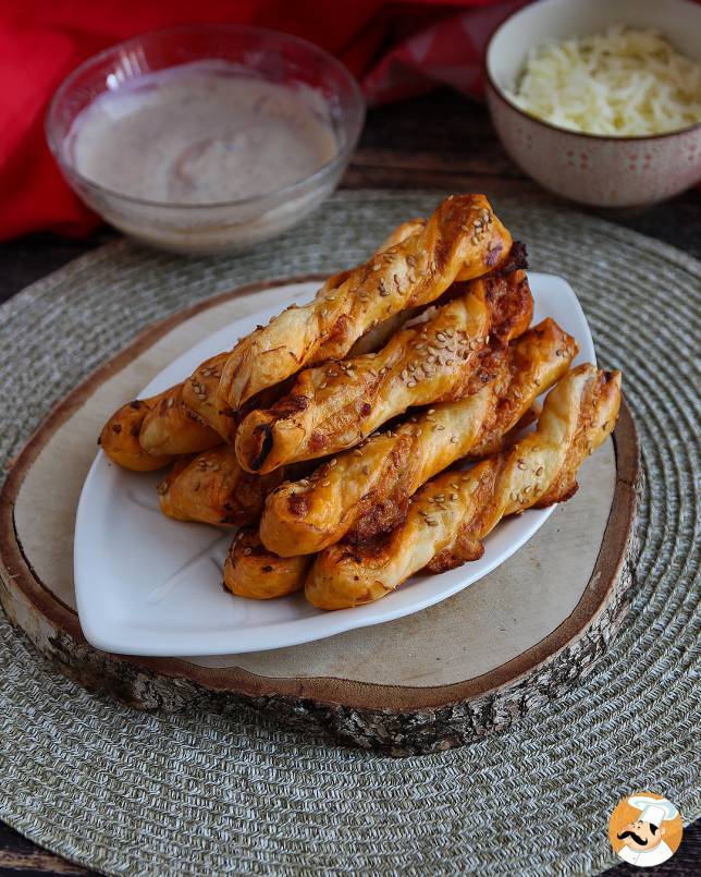 2. Butterdejsfletninger med rød pesto