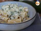 Opskrift Cremet pasta med courgetter, velsmagende og meget hurtig opskrift