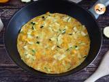 Opskrift Omelet med peberfrugt og courgette