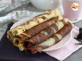 Opskrift Vanilje- og chokolademarmorerede crepes