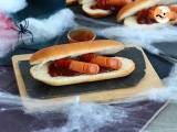 Opskrift Blodige halloween-hotdogs