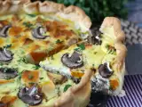 Opskrift Quiche med svampe og hokkaidogræskar