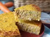 Opskrift Quiche uden bund med tun, gulerødder og cottage cheese: nem og proteinrig