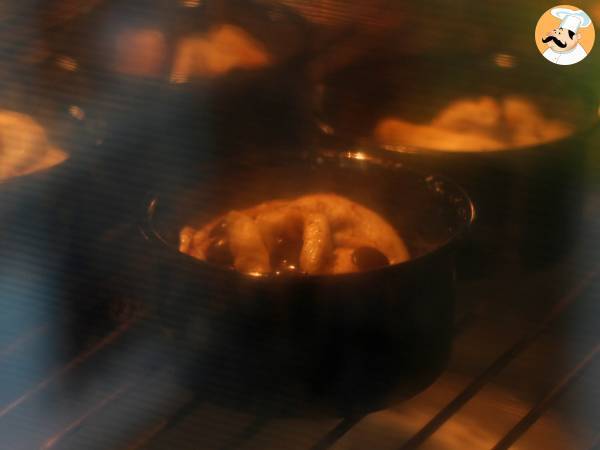 Cruffins, kombinationen af en croissant og en muffin, med vaniljecreme og chokolade - Forberedelse trin 11