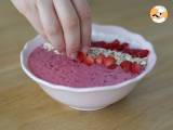 Smoothie-bowl med rød frugt - Forberedelse trin 3