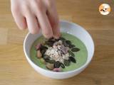 Smoothie bowl kiwi mint spinatskud - Forberedelse trin 3