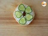 Bagel med laks, agurk og fromage frais - Forberedelse trin 2