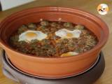 Tajine af kefta (hakkede kødboller med krydderier og urter) - Forberedelse trin 7