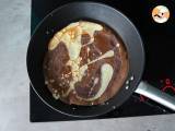 Vanilje- og chokolademarmorerede crepes - Forberedelse trin 5