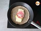 Boghvede-galette med raclette-ost - Forberedelse trin 2