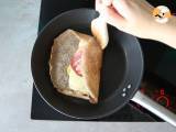 Boghvede-galette med raclette-ost - Forberedelse trin 3