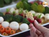 Grøntsagshave til aperitiffer (hummus og babygrøntsager) - Forberedelse trin 3