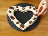 Heart cake au Kinder - Kinder-hjertekage til Valentinsdag - Forberedelse trin 10