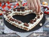 Heart cake au Kinder - Kinder-hjertekage til Valentinsdag - Forberedelse trin 11