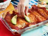 Enchiladas med kylling og chilisauce - Forberedelse trin 7