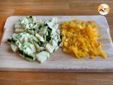 Omelet med peberfrugt og courgette - Forberedelse trin 1