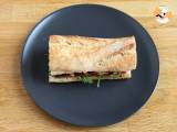 Sandwich med røget andebryst, soltørrede tomater, rucola og balsamicoeddike - Forberedelse trin 4