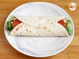 Sandwich wrap med chorizo, avocado og tomat - Forberedelse trin 4