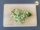 Cremet pasta med courgetter, velsmagende og meget hurtig opskrift - Forberedelse trin 1