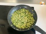 Cremet pasta med courgetter, velsmagende og meget hurtig opskrift - Forberedelse trin 3