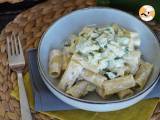 Cremet pasta med courgetter, velsmagende og meget hurtig opskrift - Forberedelse trin 6