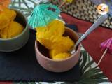 Mango- og limesorbet med kun 3 ingredienser, klar til at spise på 5 minutter! - Forberedelse trin 4