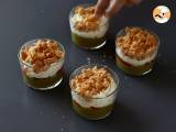 Vegetariske verrines: ærtesuppe, parmesancrumble og mascarponecreme - Forberedelse trin 10