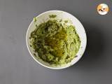 Kold pasta med avocadocreme, mandler og cherrytomater: vegetarisk og meget velsmagende! - Forberedelse trin 3