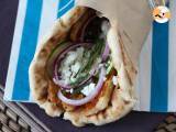 Gyros med halloumi, en vegetarisk version af den græske sandwich! - Forberedelse trin 10