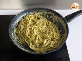 Pasta med courgetteblomster, ricotta og pistacienødder - Forberedelse trin 6