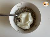 Overnight oats med rød frugt og chokolade, en sund og mættende morgenmad! - Forberedelse trin 3