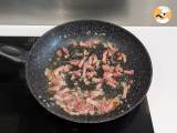 Pasta med bacon: nem, billig og cremet - Forberedelse trin 2