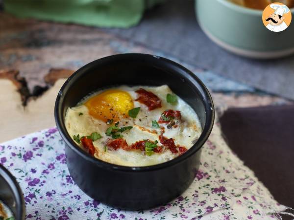 Æggegryde med gedeost og soltørrede tomater på Air Fryer! - foto 6