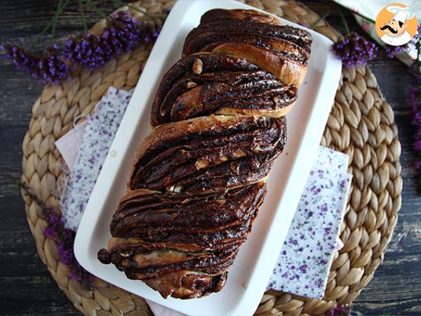 Babka-brioche med chokolade og hasselnødder - foto 3