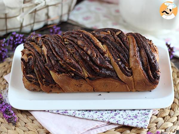 Babka-brioche med chokolade og hasselnødder - foto 4