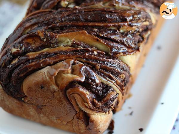 Babka-brioche med chokolade og hasselnødder - foto 5