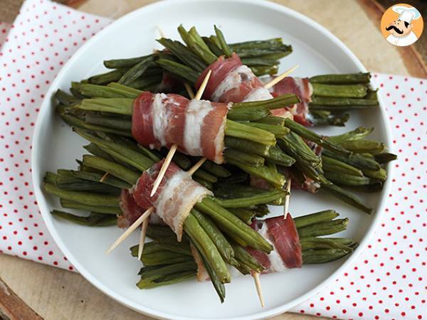 Bælge af grønne bønner og røget bacon - foto 4