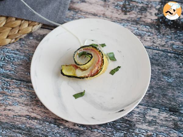 Bagte courgetteruller med skinke og scamorza-ost - foto 5