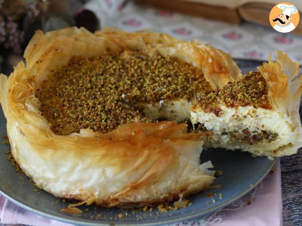 Baklava-agtig cheesecake med pistacie, sprød og smeltende - foto 3