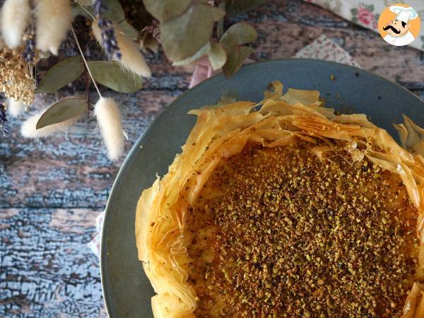 Baklava-agtig cheesecake med pistacie, sprød og smeltende - foto 4