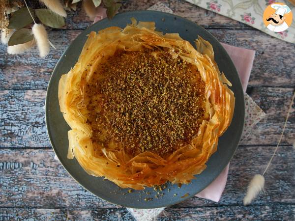 Baklava-agtig cheesecake med pistacie, sprød og smeltende - foto 6