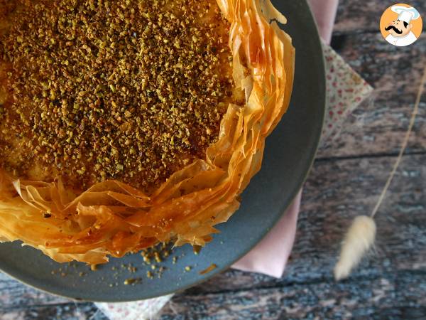 Baklava-agtig cheesecake med pistacie, sprød og smeltende - foto 7