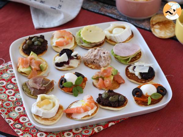 Blini-fad med fyld, den perfekte varierede aperitif til højtiden - foto 3