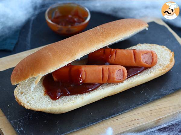 Blodige halloween-hotdogs - foto 3