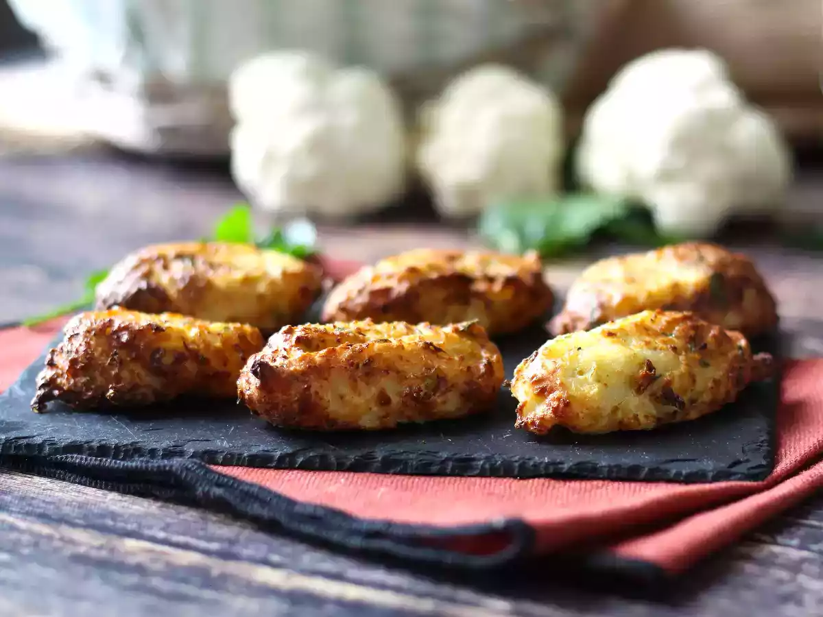 Blomkålsfrikadeller i luftfryser: den økonomiske og vegetariske opskrift