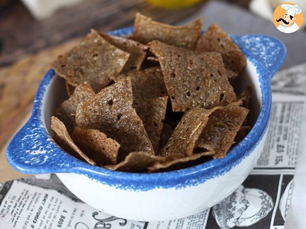 Boghvedepandekagechips: perfekt til en aperitif!