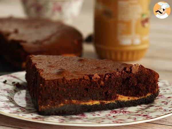 Brownie med jordnøddesmør og Oreo-kiks - foto 3