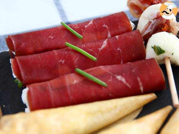 Bündnerfleisch-ruller med Chavroux - foto 2