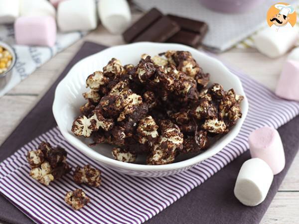 Chokoladepopcorn og skumfiduser - foto 2