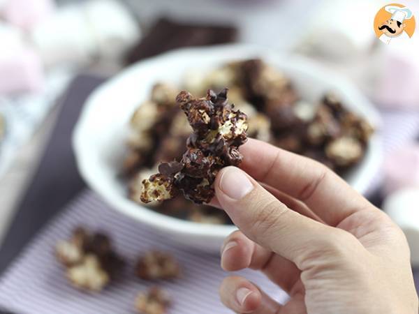 Chokoladepopcorn og skumfiduser - foto 3